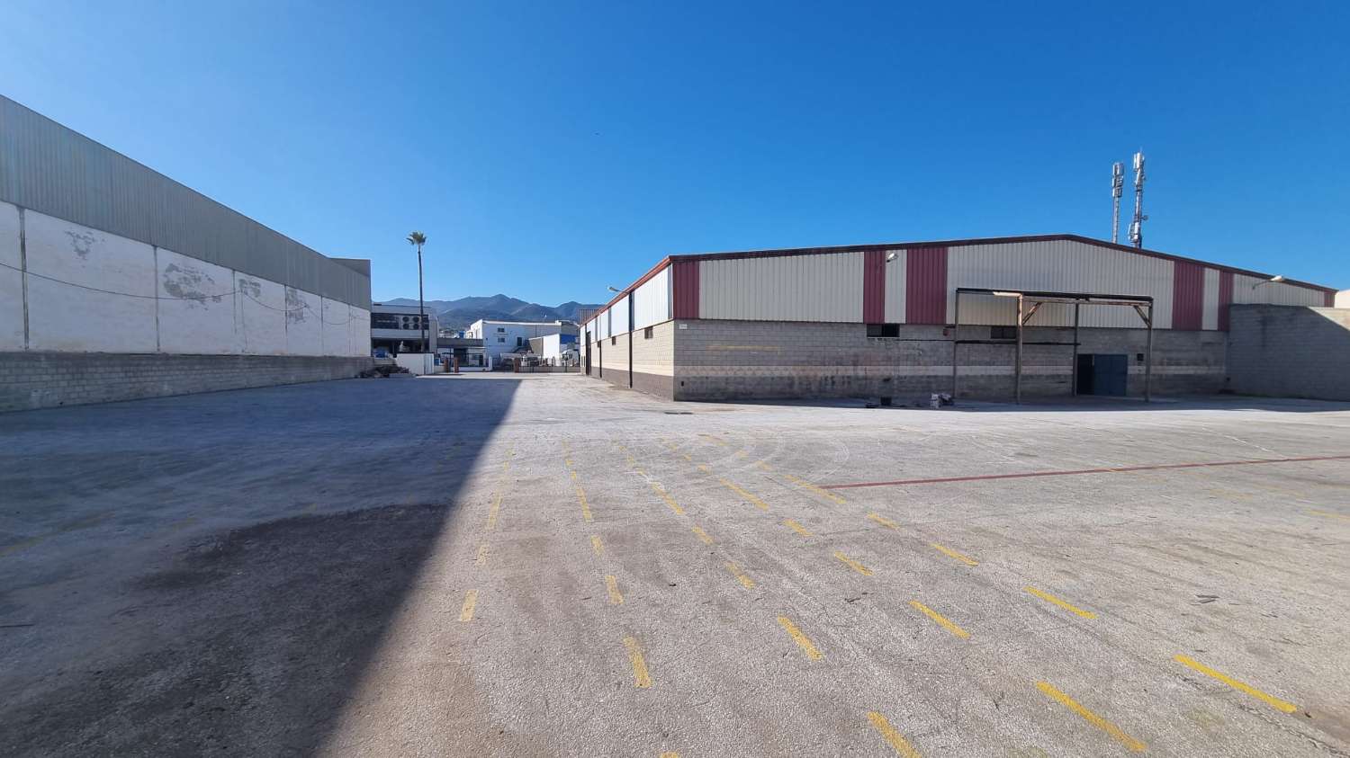 Large industrial building with courtyard