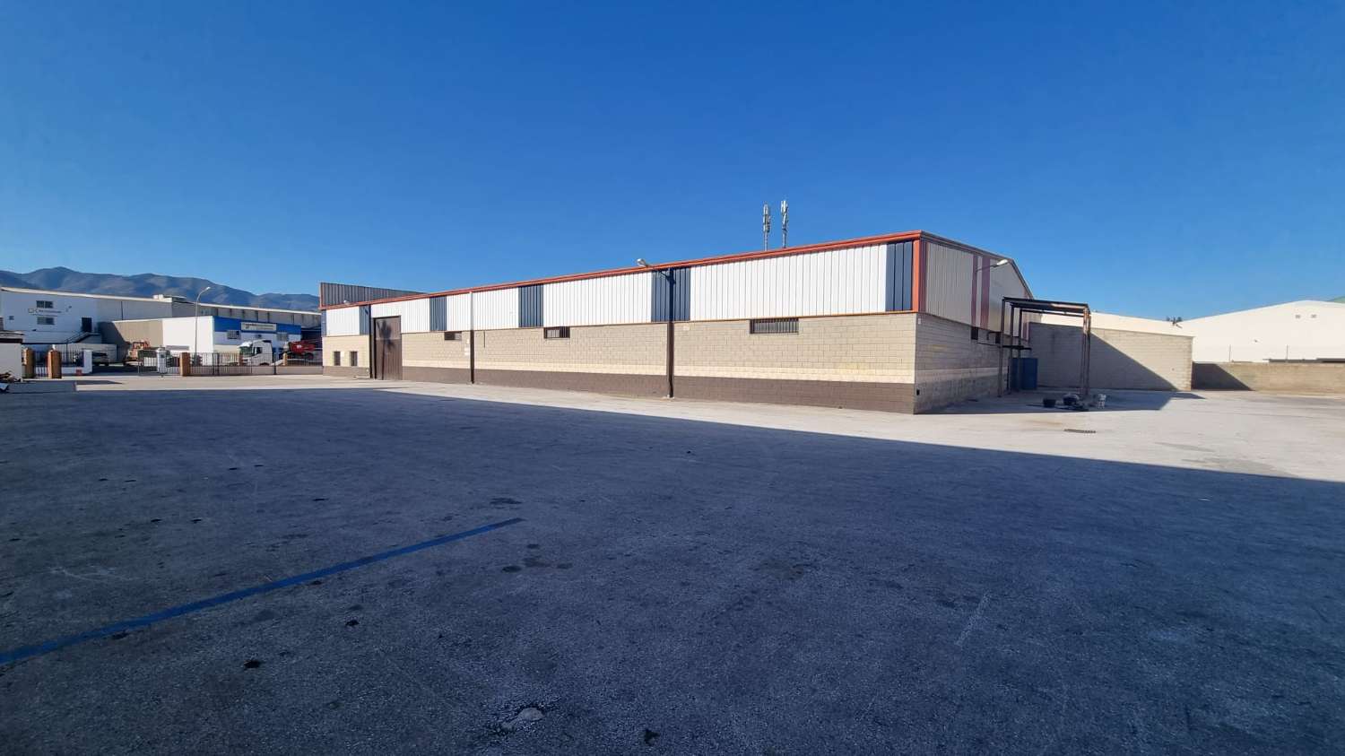 Large industrial building with courtyard