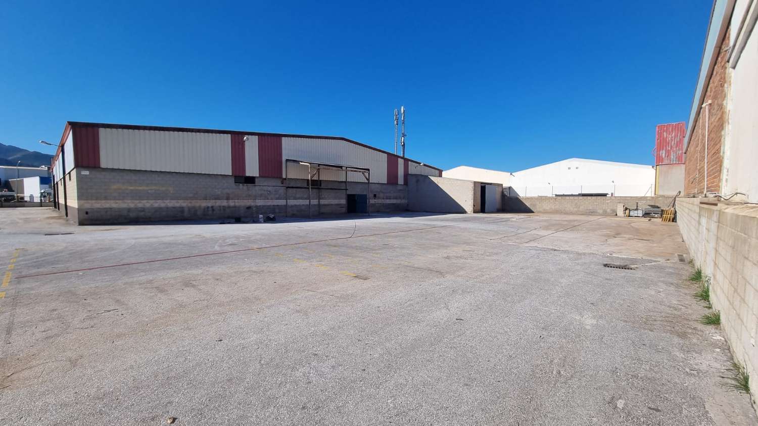 Large industrial building with courtyard